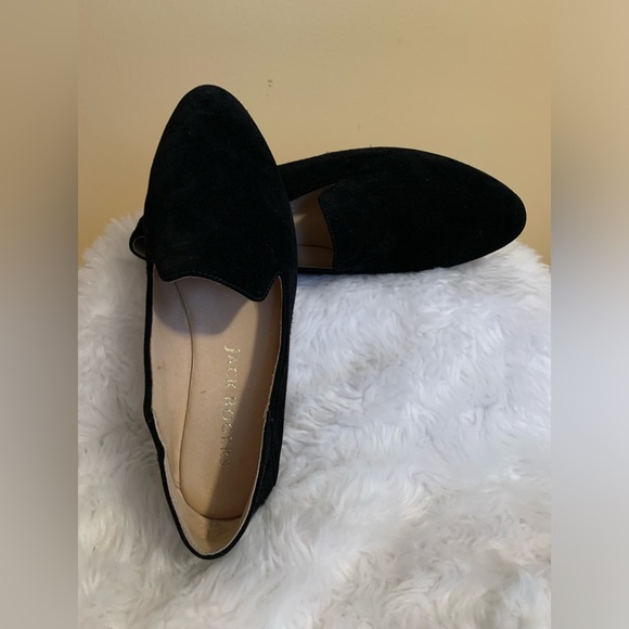 JACK ROGERS Audrey ladies suede almond toe black espadrilles Size 8.5 VV… - Picture 1 of 11